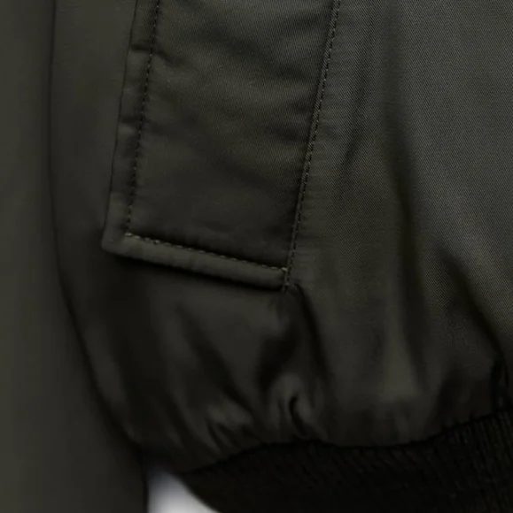 ZARA ZW COLLECTION Cropped Bomber Jacket - Picture 6 of 14